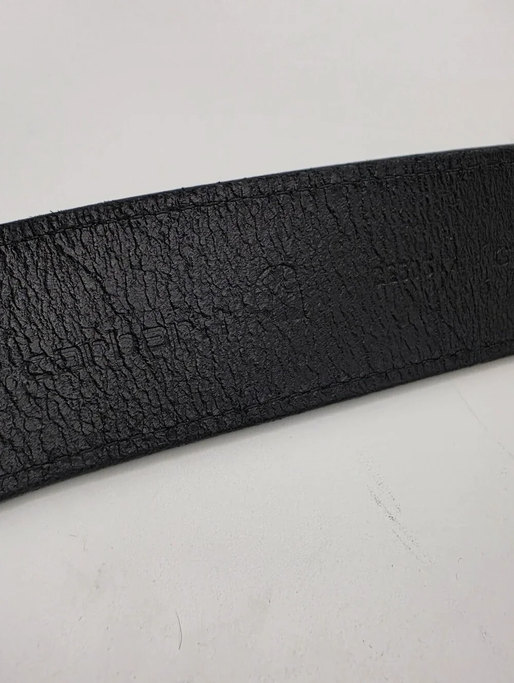 Carhartt Black Canvas‎ Leather Trim Belt Size 36 Logo Buckle Workwear Great Cond